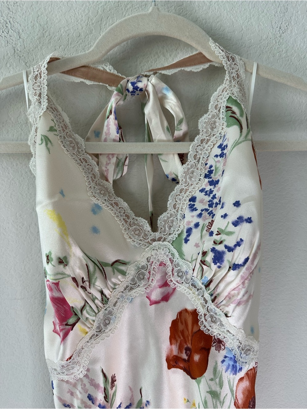Reformation Monica Silk Top Ivory Etude SZ S NWT - Picture 3 of 5